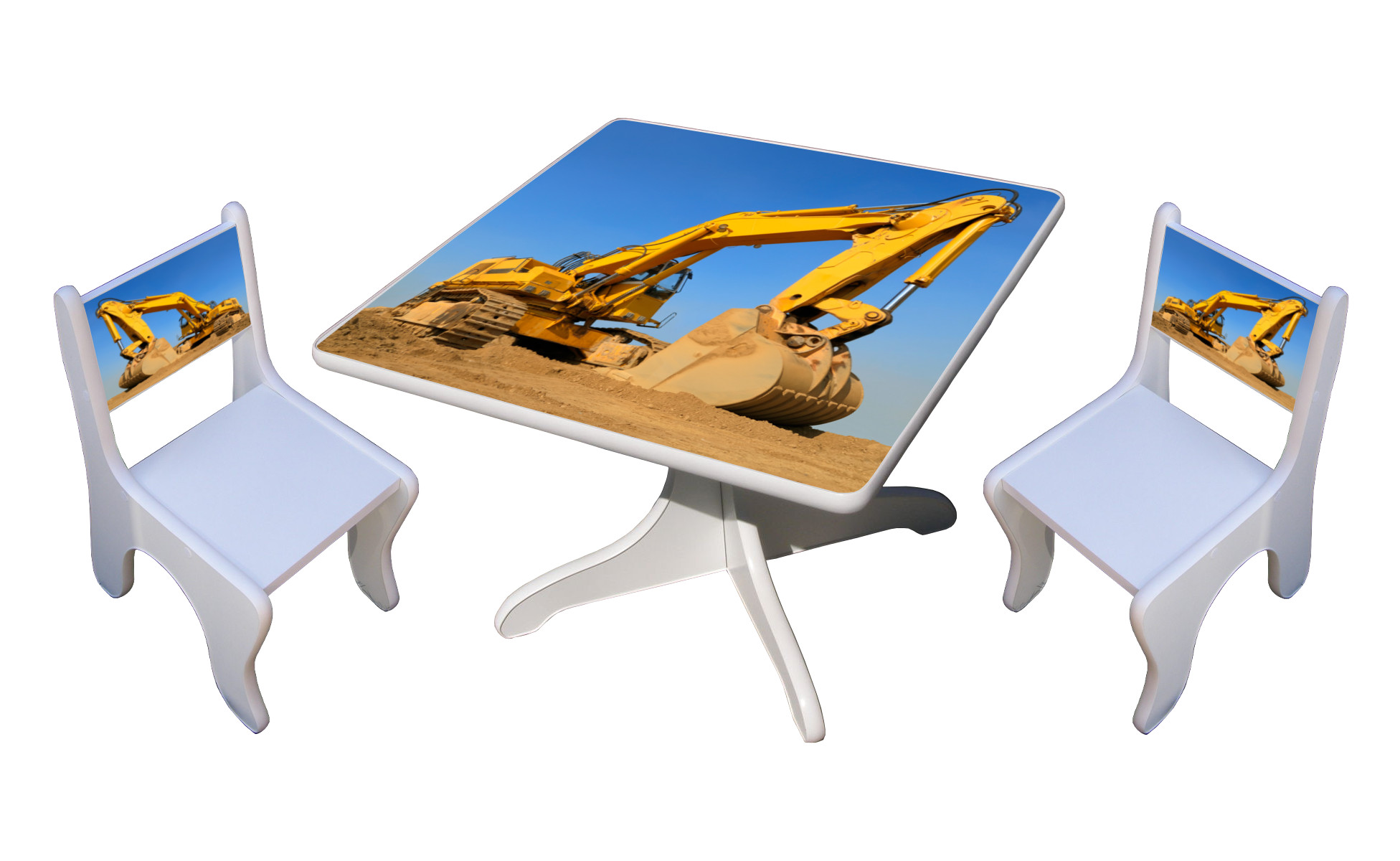 Becks stolík + 2x stolička Digger real